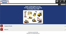 Tablet Screenshot of garrettequipmentrentals.com